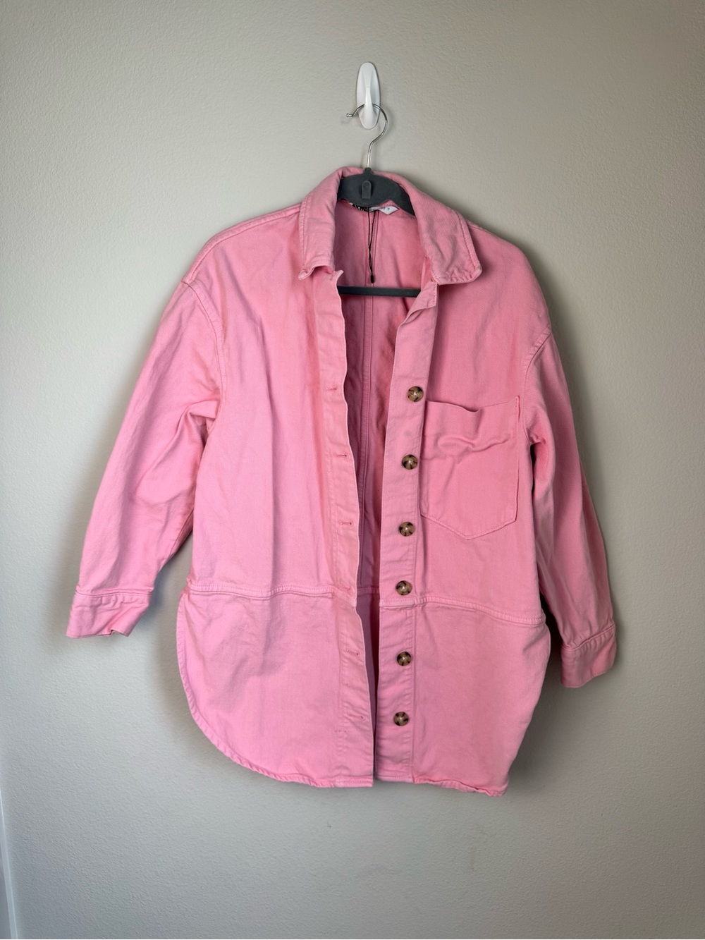 Pink Zara denim jacket